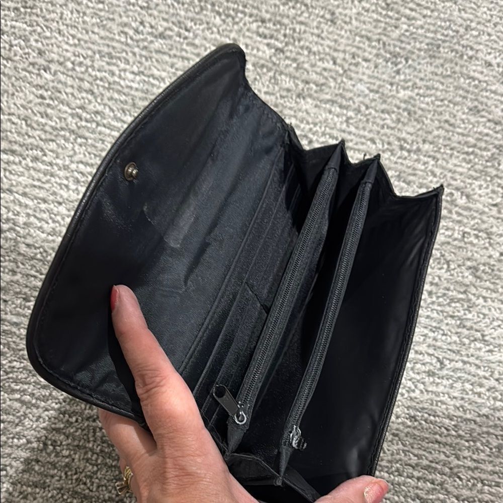 Black Leather Wallet - Picture 2 of 2